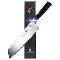 TUO Kiritsuke Chef Knife 8.5 inch - Kitchen Vegetable Cleaver Professional Japanese Knives for Vegetables and Fruits - AUS-8 Stainless Steel with Pakkawood Handle - RING LITE SERIES with Gift Box
