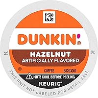 Dunkin' Hazelnut Flavored Coffee, 22 Keurig K-Cup Pods