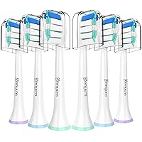 Replacement Toothbrush Heads for Philips Sonicare, Electric Replacement Brush Head Compatible with Phillips Sonic Care Toothbrush, 6 Pack