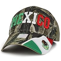 Trendy Apparel Shop Mexico Text 3D Embroidered Structured Cotton Baseball Cap