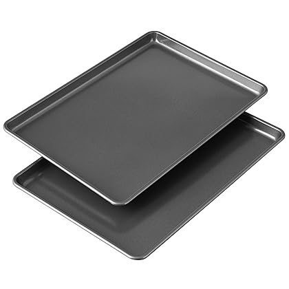 Wilton Easy Layers Sheet Cake Pan, Rectangle Sheet Pan, 2-Piece Baking Sheets Set, Steel