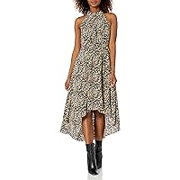 Vince Camuto Women's Warm Weather Printed Hi Low Dress