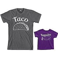 Threadrock Taco & Taquito Toddler & Men's T-Shirt Matching Set
