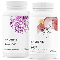 THORNE Cellular Health Bundle - CoQ10 & NiaCel 400 - Support Energy, Cellular Defense & Healthy Aging - 30 to 60 Servings