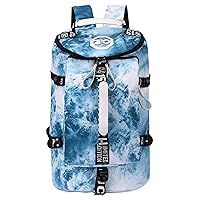 Gym Sport Bag Backpack Duffle Bag Weekender Bag Waterproof Travel Sling Bag Casual Daypack for Men and Women