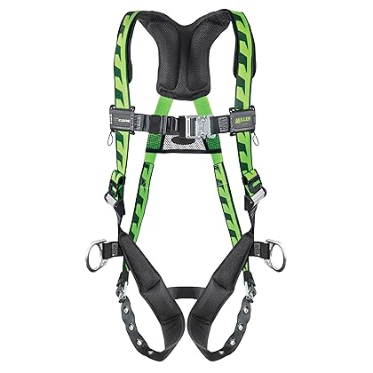 Miller by Honeywell Titan by Honeywell AC-QC-BDP/UGN AirCore Full Body Harness, Large/X-Large, Green