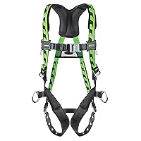 Miller by Honeywell Titan by Honeywell AC-QC-BDP/UGN AirCore Full Body Harness, Large/X-Large, Green
