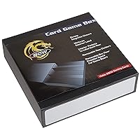 BCW 3 Row - Black with White Game Card Box