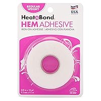 HeatnBond Hem Iron-On Adhesive, Regular Weight, White