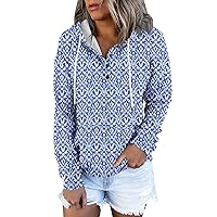 Lightweight Hoodie Women Pullover Hoodies For Women Casual Button Down Long Sleeve Sweatshirts Tops With Pocket