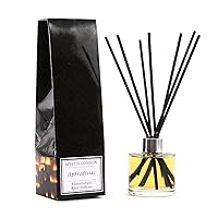 London | Aphrodisiac Essential Oil Blend Reed Diffuser | 200ml | Best Aroma for Home, Kitchen, Living Room and Bathroom | Perfect as a Gift | Refillable