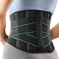 Back Brace for Lower Back Pain Relief Sciatica, Scoliosis, Herniated Disc,  Breathable Back Support Belt for Women Men, Adjustable Lumbar Support Brace