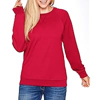 Next Level Adult French Terry Raglan Crew - Red - XS - (Style # N9000 - Original Label)