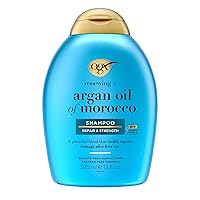 Renewing + Argan Oil of Morocco Shampoo, Damage Repairing Shampoo & Argan Oil to Help Strengthen & Repair Dry, Damaged Hair, Paraben-Free, Sulfate-Free Surfactants, 13 fl. Oz