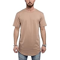 Blackskies Round Basic Longshirt | Long Oversize Fashion Long Sleeve Men's T-Shirt Long Tee