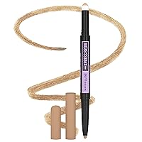Maybelline Express Brow 2-In-1 Pencil and Powder Eyebrow Makeup, Light Blonde, 1 Count