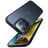 TORRAS Shockproof Designed for iPhone 15 Pro Max Case, [12FT Military Grade Drop Tested] Translucent Slim Protective Matte Anti-Scratch Hard Back Phone Cover Case for iPhone 15 ProMax Case 6.7