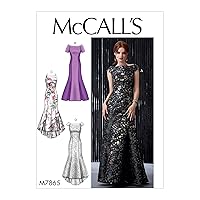McCall Pattern McCall's Women's Floor-Length Evening Dress, Sizes 14-22 Sewing Pattern, Plain