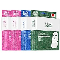 CICA Collagen x2 Hyaluronic Peptide Facial & Neck Mask Pack 3 Combo/ 4 Unit Set [TKCC00001-05-035]
