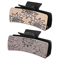 2Pack Large Western Hair Clips, 4