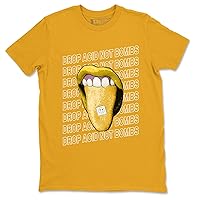 11 Yellow Python Design Drop Acid Not Bombs Sneaker Matching T-Shirt