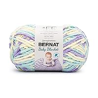 Bernat BABY BLANKET BB Easter Egg Yarn - 1 Pack of 10.5oz/300g - Polyester - #6 Super Bulky - 220 Yards - Knitting/Crochet