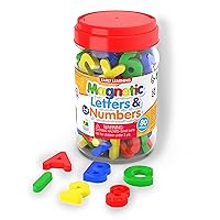 The Learning Journey: Magnetic Letters and Numbers for Toddlers - ABC 123 Alphabet Toy Magnets - 80-Piece Fridge Magnets for Kids and Toddlers - Toys & Gifts for Boys & Girls Ages 3 Years and Up