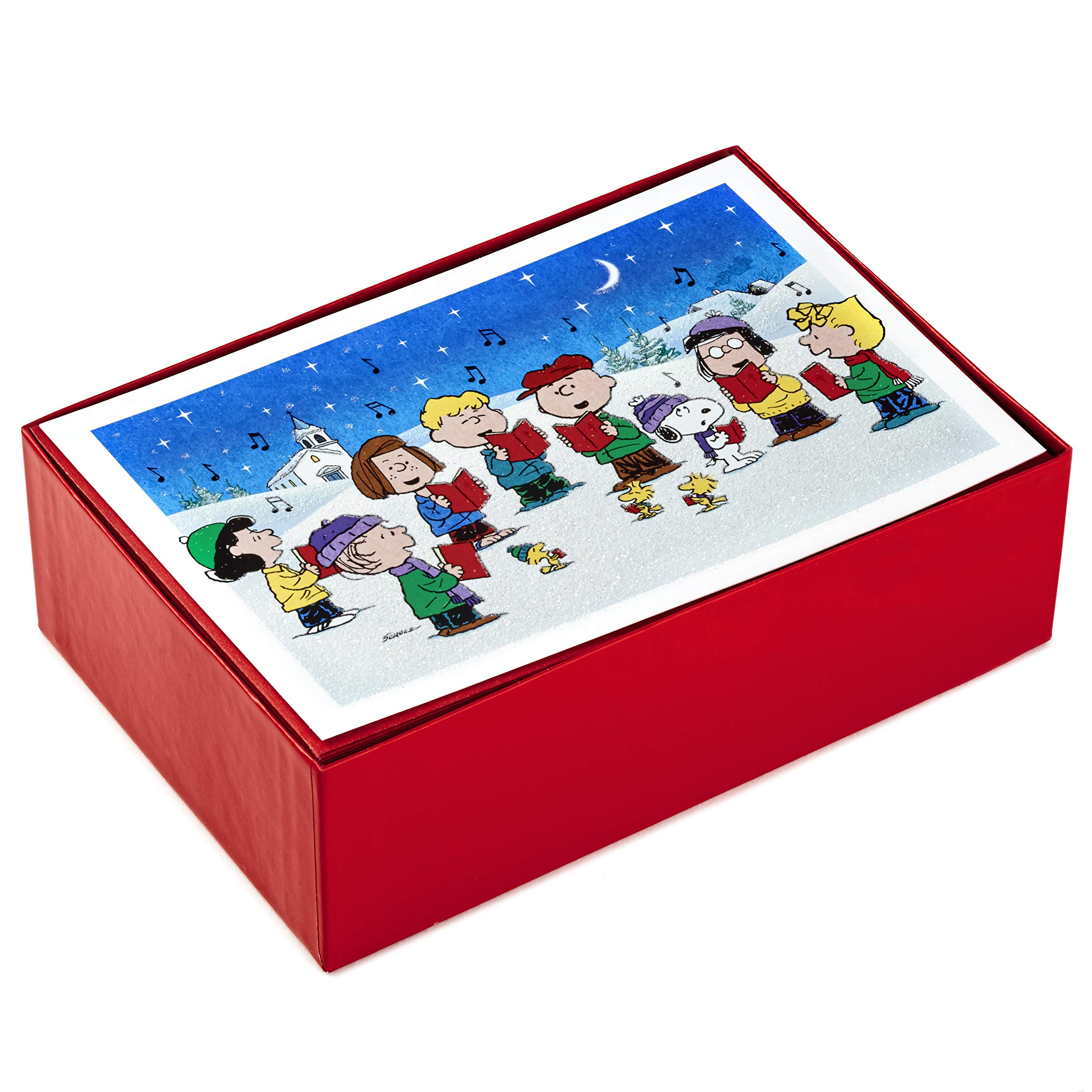 Hallmark Boxed Christmas Cards, Peanuts Gang (40 Cards with Envelopes)