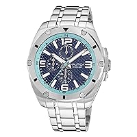 Nautica Men's NAPTCS225 Tin Can Bay Grey/Blue & Light Blue/SST Bracelet Watch