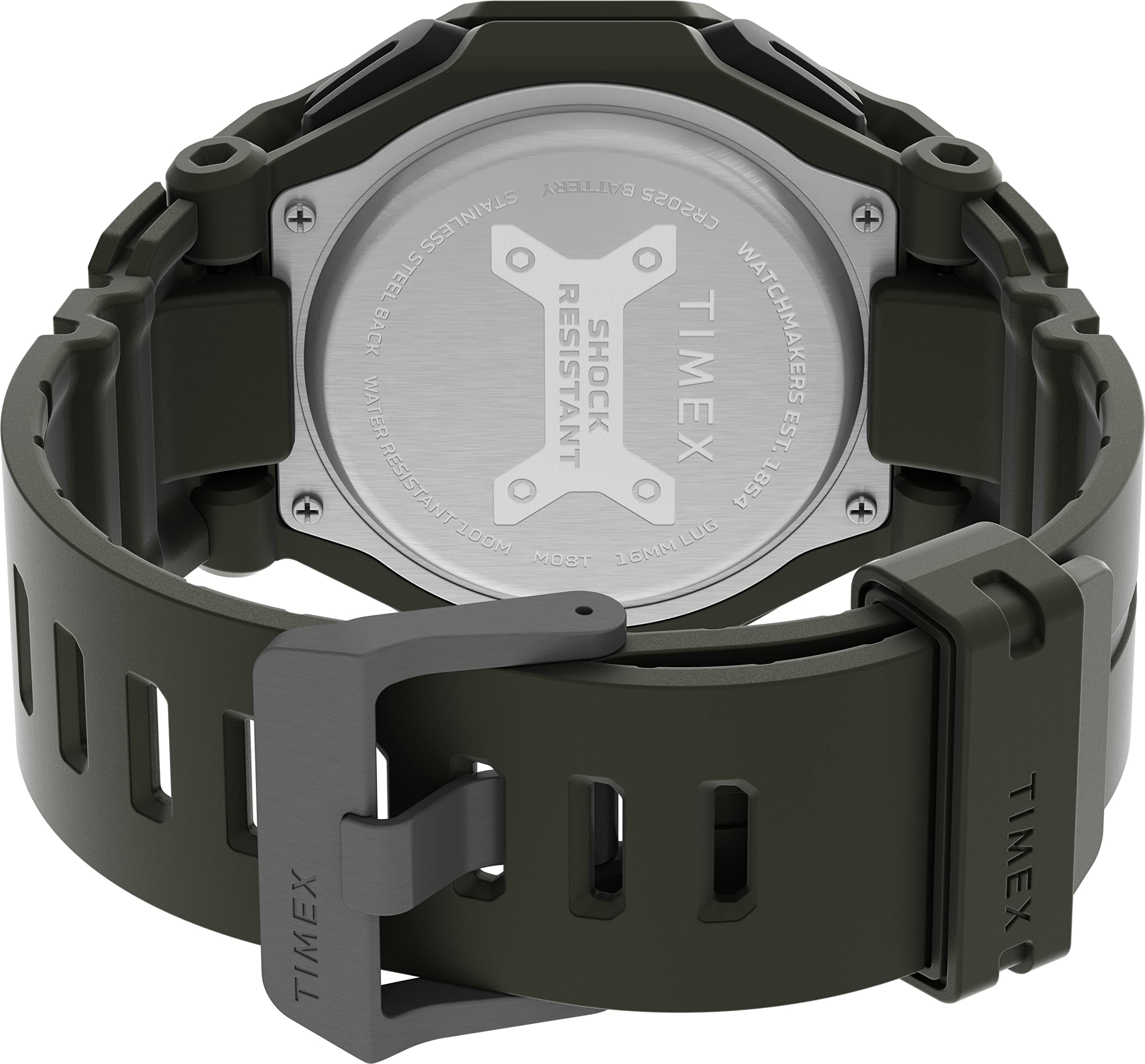 Timex Men's Command Encounter 54mm Watch - Black Dial Black Case Black Strap