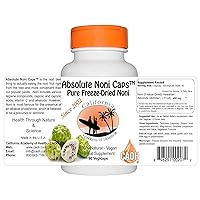Pure Freeze Dried Noni Capsules - 90 450mg Capsules - Made from Organic Noni Since 2000