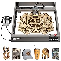 FOKOOS FE10 Laser Engraver 10W Output, 60W Laser Engraving Machine with 3.5 Touch Screen, 0.06mm Dual-beam, Laser Cutter for Wood Metal Leather