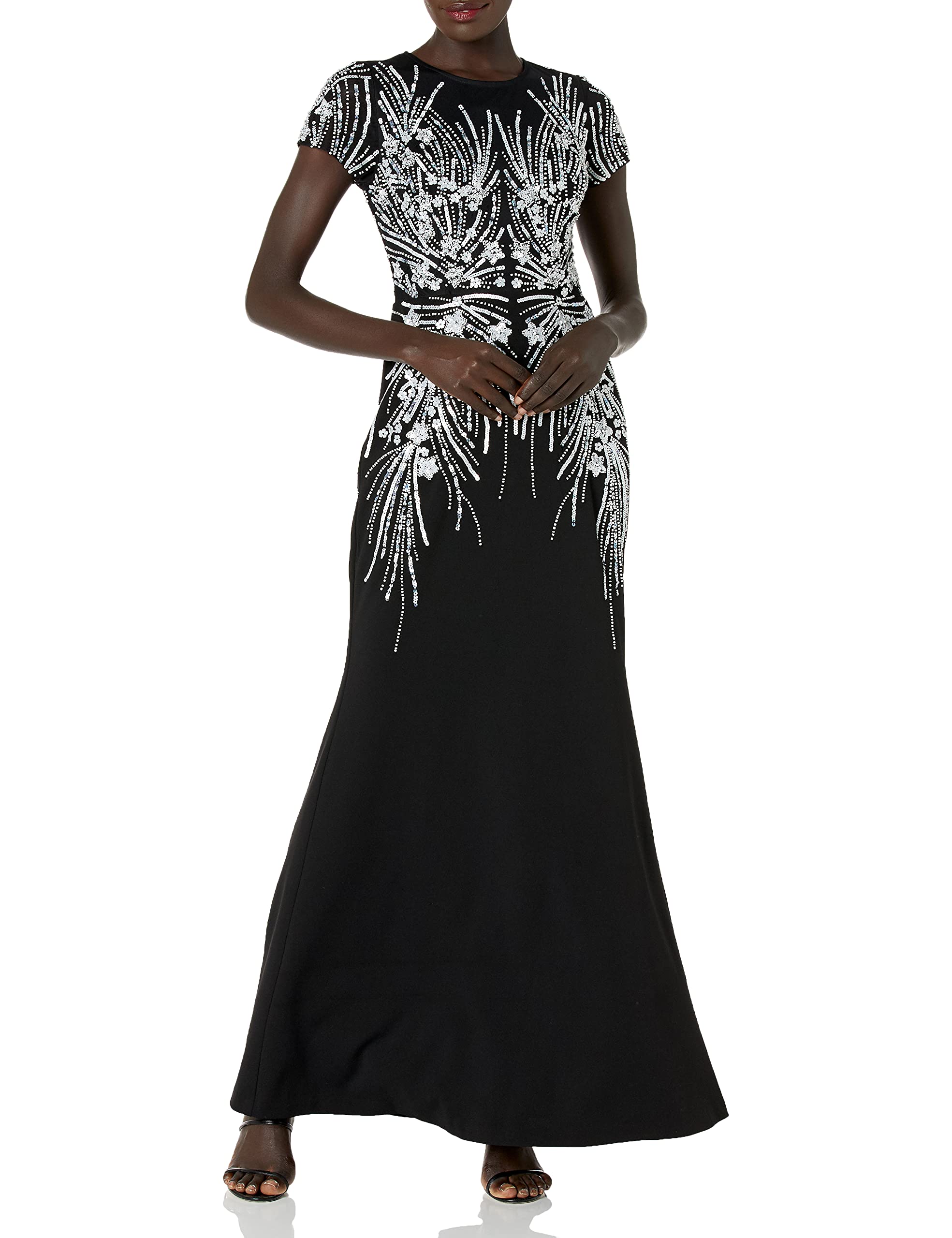 Adrianna Papell Women's Beaded T-Shirt Gown