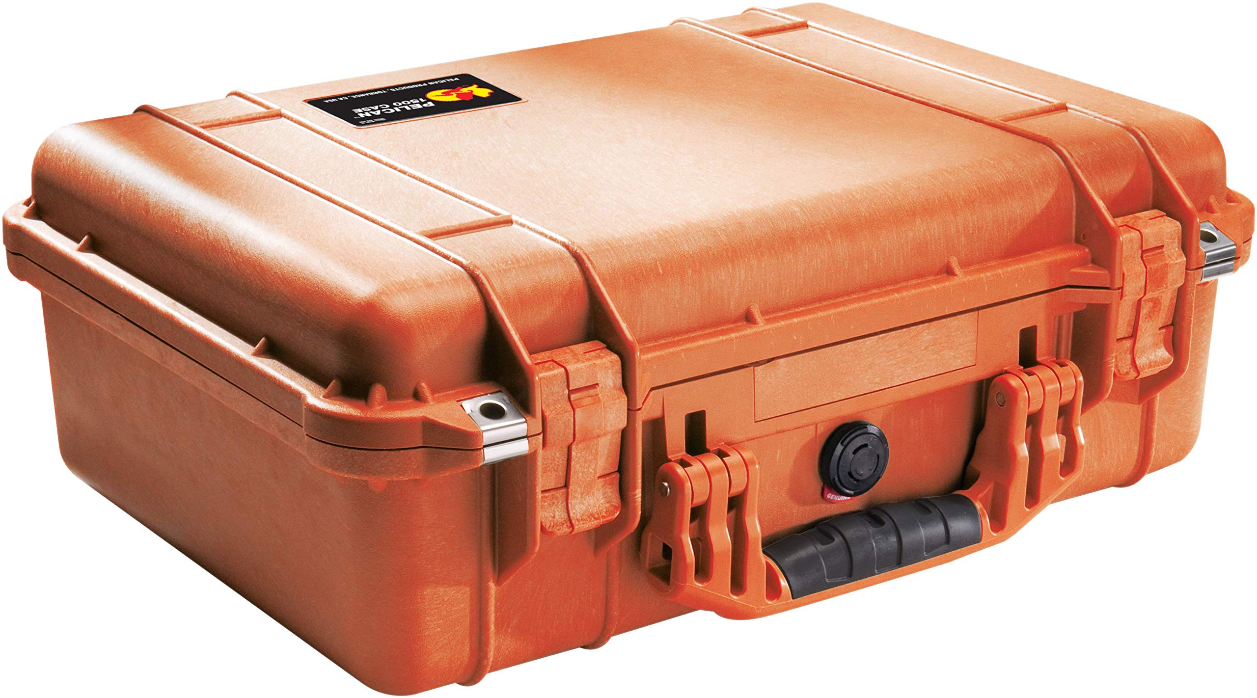 Pelican 1500 Camera Case With Foam (Orange)