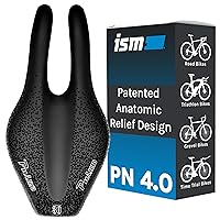 ISM PN Series Padded Road Bike Saddle - Professionally Designed Noseless Bicycle Seat for Road, Time Trial, Triathlon, and Gravel Bikes - Performance Road Bike Seat for Reduced Numbness