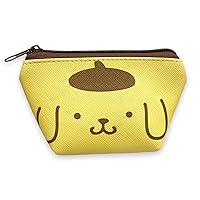 Sanrio Pompompurin Face Boat Type Cosmetics Small Pouch Bag 4.3 in (W) × 3 in (H) × 2 in (D)
