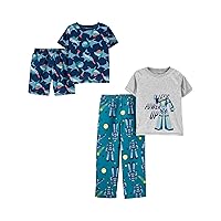 Boys' 4-Piece Poly Pajamas