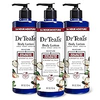 Dr Teal's Body Lotion, Shea Butter & Almond, 18 fl oz (Pack of 3)