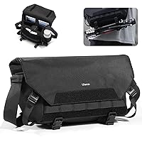 ULANZI Sling Camera Case with Tripod Holder, Small Compact Camera Tactical Shoulder Bags for DSLR/SLR/Mirrorless Cameras, Waterproof Crossbody Bag Women Men, Black BC08