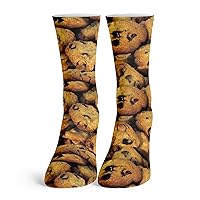Function - Kids Cute Funny Food Socks Chocolate Chip Cookie - Fits Little and Bigger Kids Size 11-4