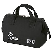 OSK TB-18 Snoopy & Woodstock Lunch Bag, Black Lunch Bag, Stylish, Cute, Simple, Easy to Use, Easy to Take Out Case