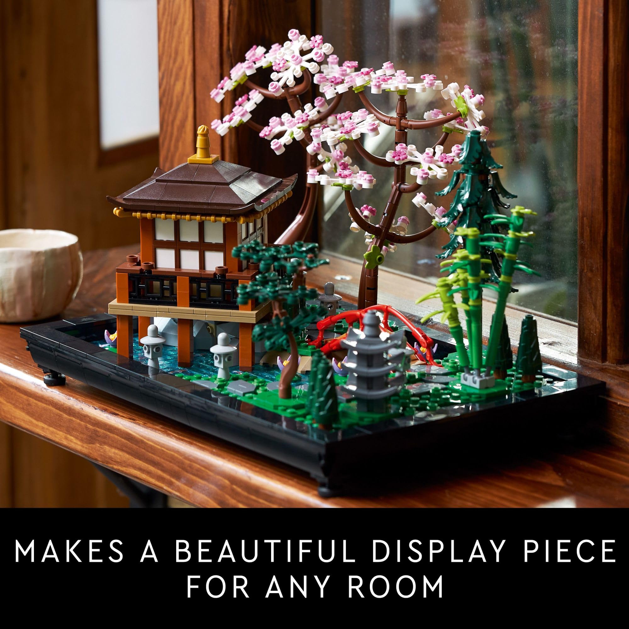 LEGO Icons Tranquil Garden 10315 Creative Building Set, A Gift Idea for Adult Fans of Japanese Zen Gardens and Meditation, Build-and-Display This Home Decor Set for The Home or Office