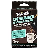 Twinkle Coffeemaker Cleaner & Descaler - Compatible with Mr. Coffee & All Automatic Drip Units (Pack of 2) Twinkle Coffeemaker Cleaner & Descaler - Compatible with Mr. Coffee & All Automatic Drip Units (Pack of 2)