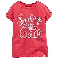 Carter's Little Girls' Slogan Tee (Toddler/Kid) - Smiling