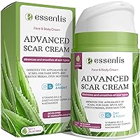 Scar Removal Cream for Women & Men, Rapid Repair of New Old Scars, Spots, Burns All Natural Treatment with Vitamin E, B5, C, Aloe Vera, 1.7 Fl Oz