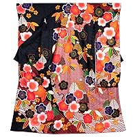 Kyoetsu Women's Kimono Long Sleeve HL Washable Floral Pattern Single Item