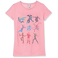 Marvel Girl's Character Collage T-Shirt
