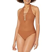 Profile by Gottex Women's Standard Sheer Bliss High Neck One Piece