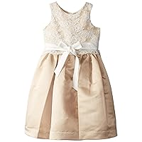 Girls 2-6X Lace Overlay with Satin Skirt