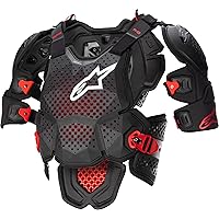 Alpinestars A-10 V2 Full Chest Protector (Anthracite Black Red, XX-Large)